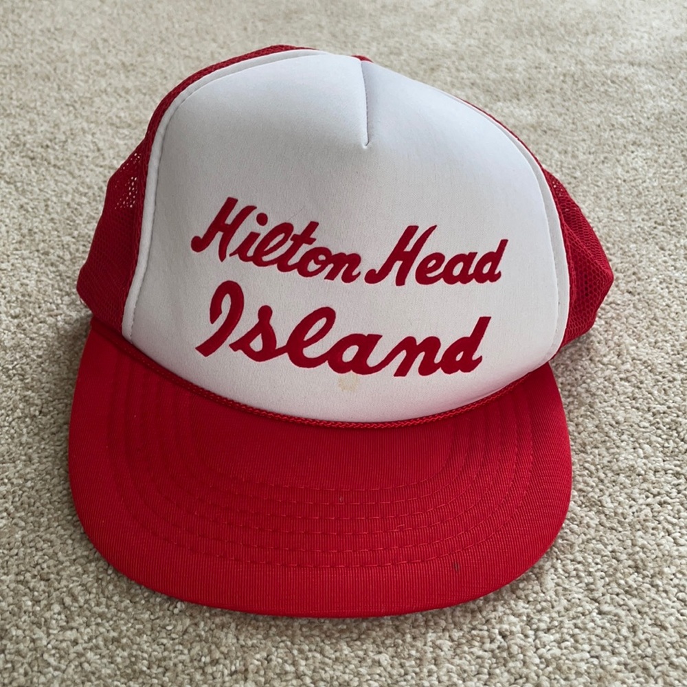 Vintage Hilton Head Island Trucker Hat One Size